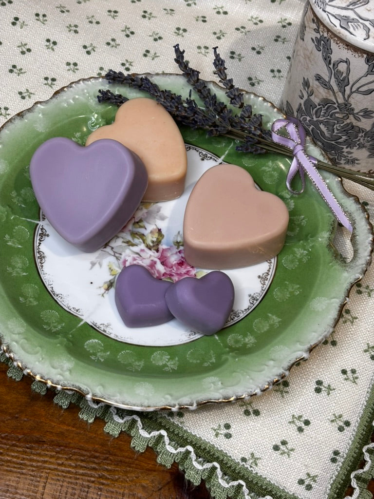Love Potion Soap Collection: Amethyst Mini Heart Trio