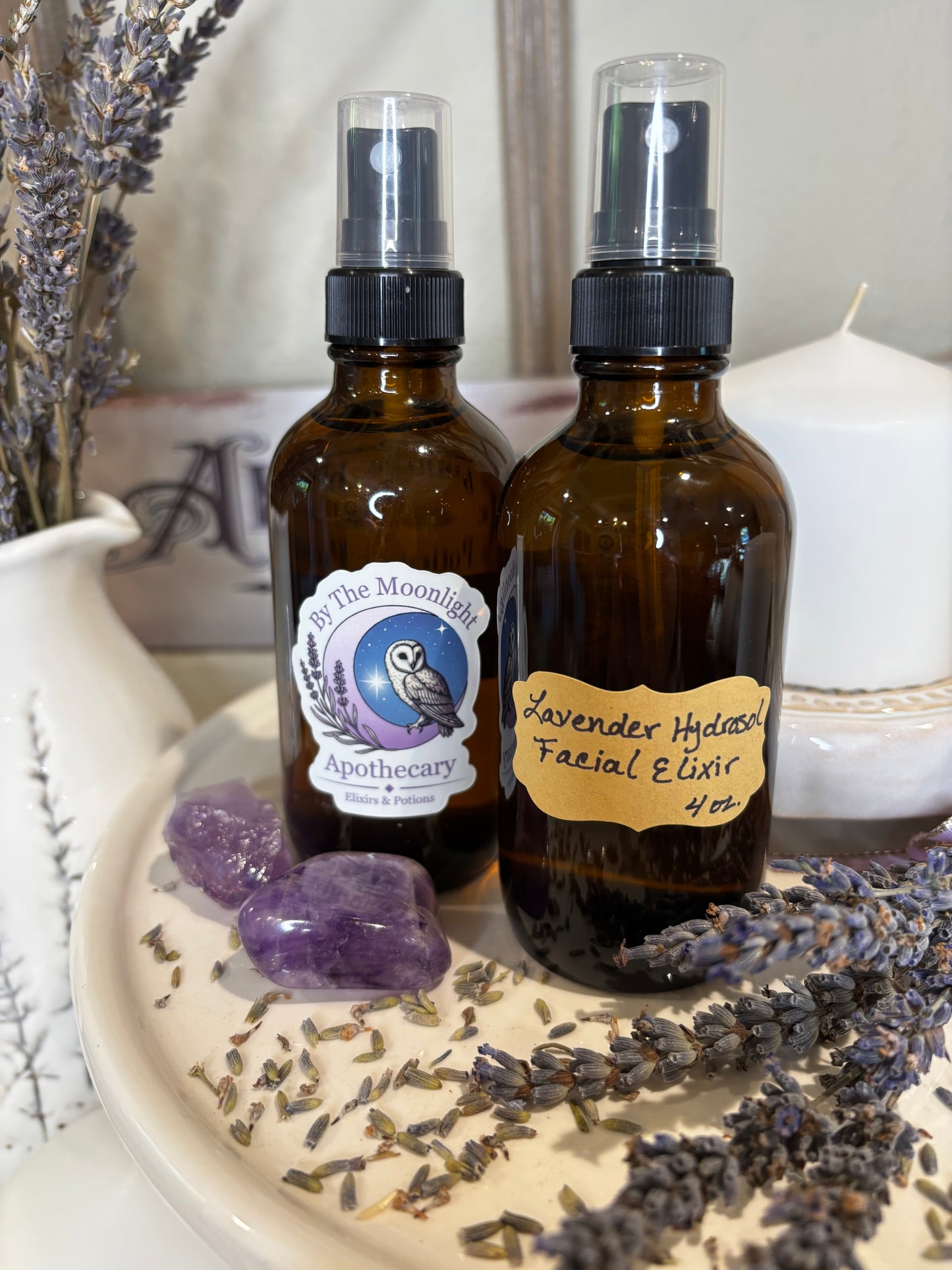 Lavender Moonlight Elixir - Hydrosol Facial Mist