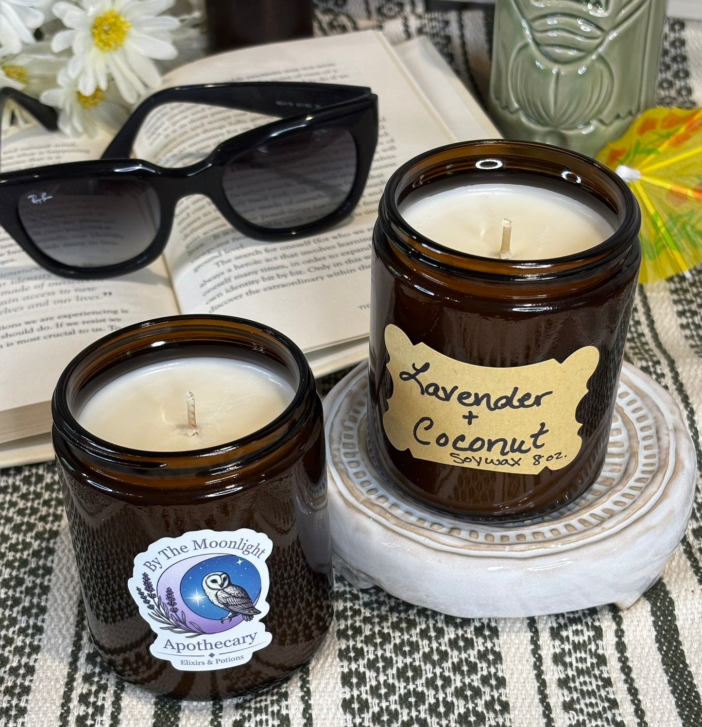 Lavender + Coconut 8 oz. Soy Wax Apothecary Candle