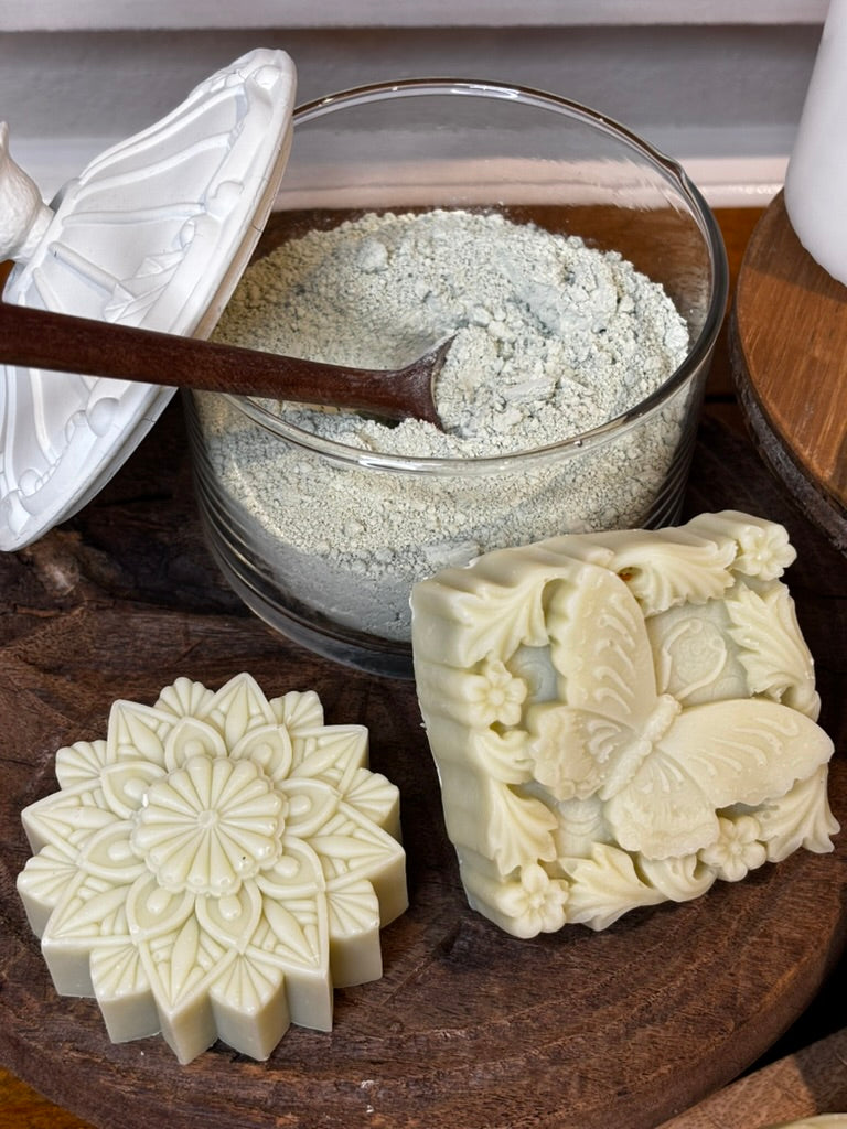 Moonlight Garden Collection: Garden Star Rosette - French Green Clay Soap