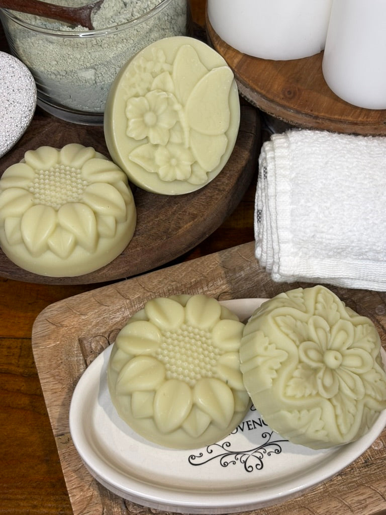 Moonlight Garden Collection: Sunspell Blossom - French Green Clay Soap (palm oil free)
