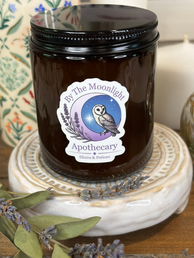 Lavender + Violet 8 oz. Soy Wax Apothecary Candle