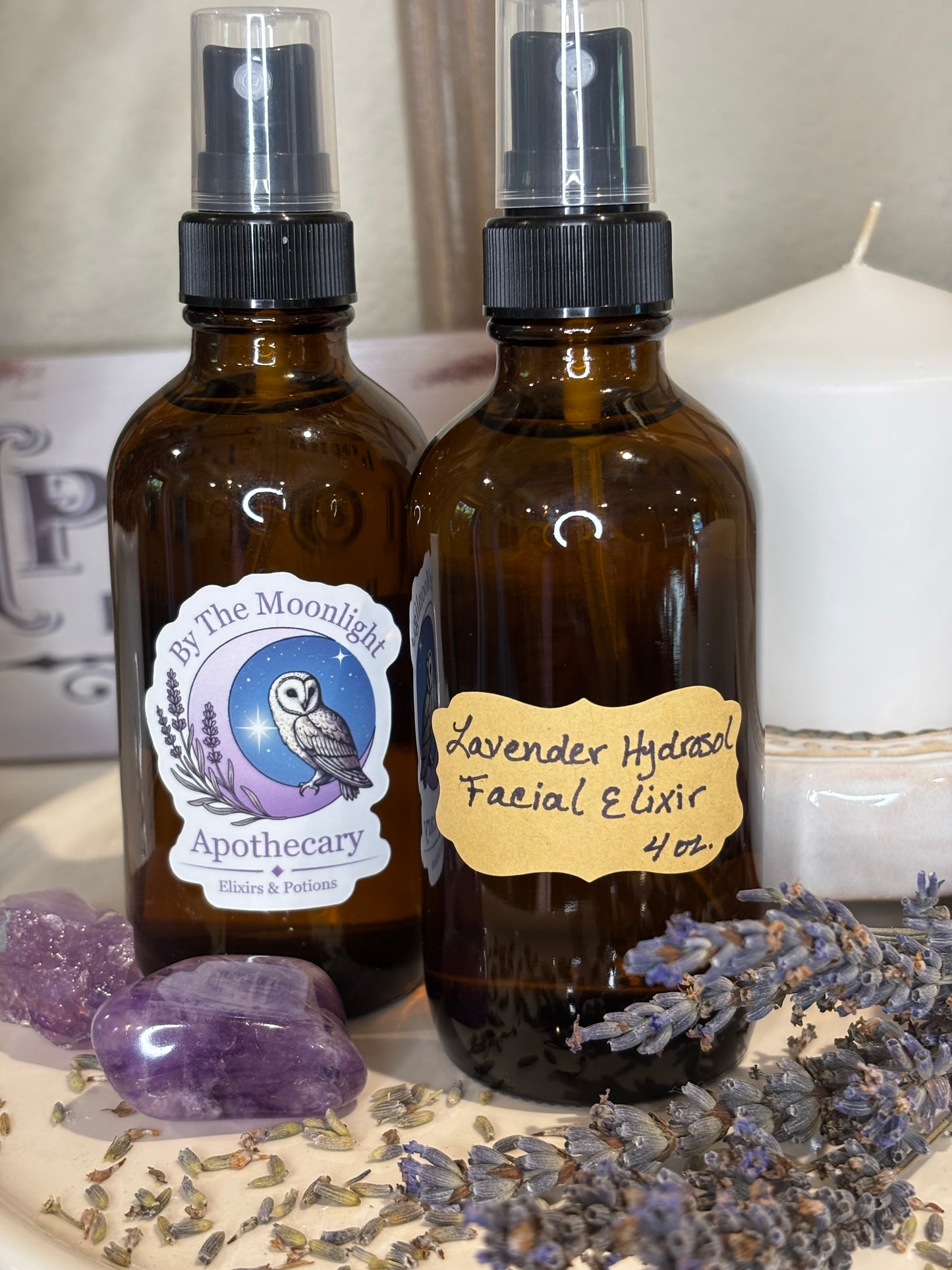 Lavender Moonlight Elixir - Hydrosol Facial Mist