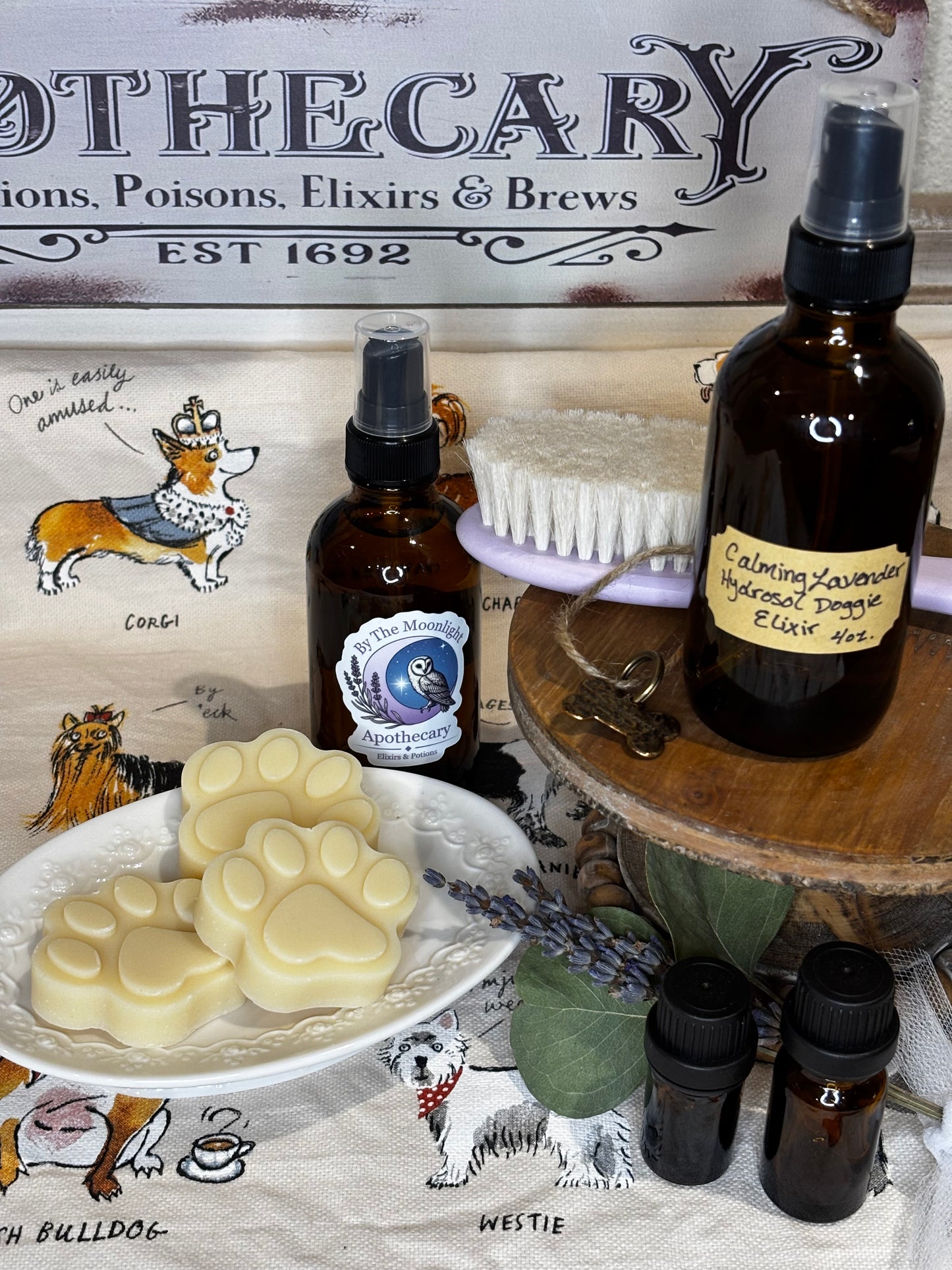 Calming Lavender Moonlight Doggie Shampoo Bar